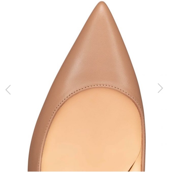 👠Christian Louboutin Kate Nappa 100 Leather Heels Authentic ICONIC Red Bottoms - Picture 14 of 14